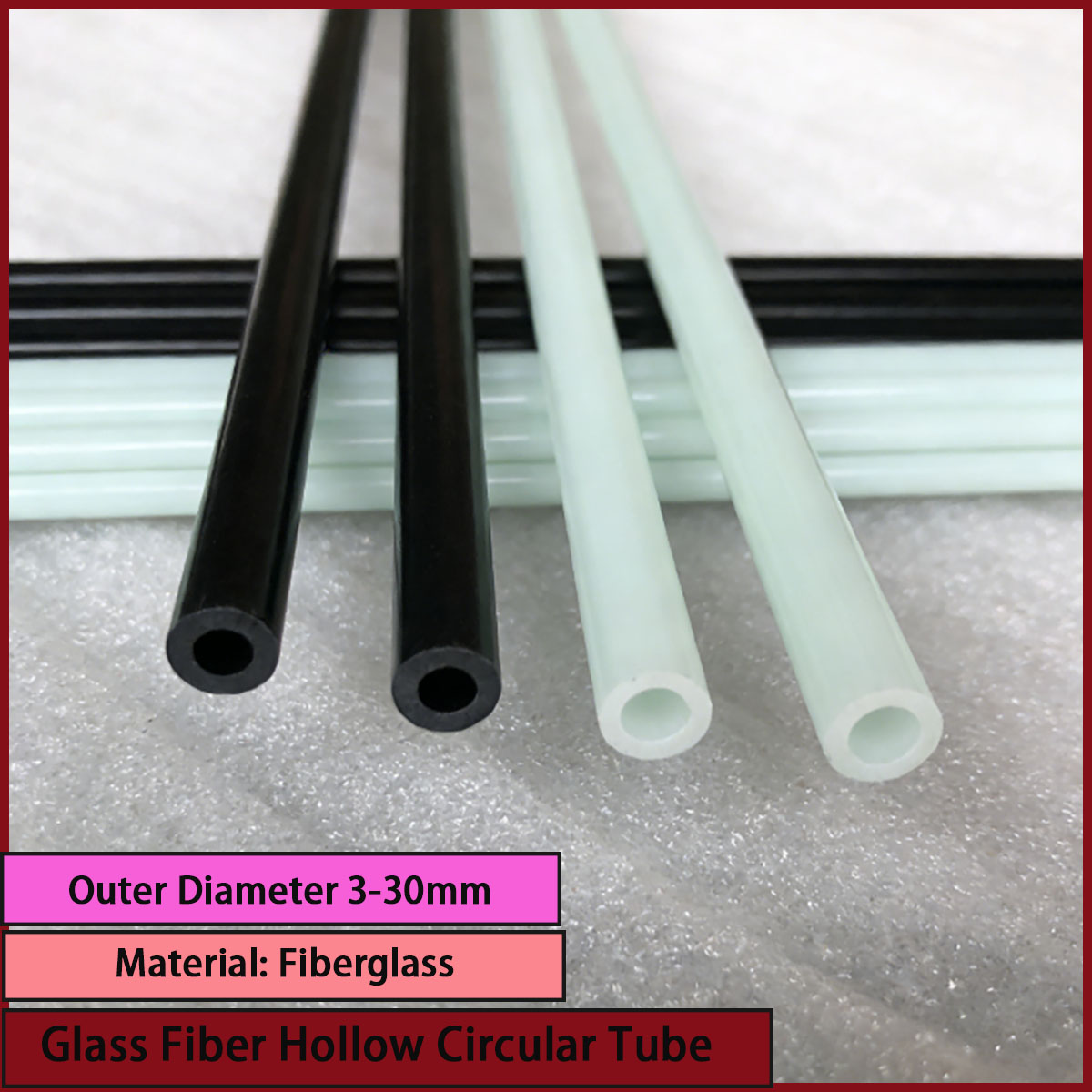 Sports Equipment Used - Hollow circular glass fiber tube with