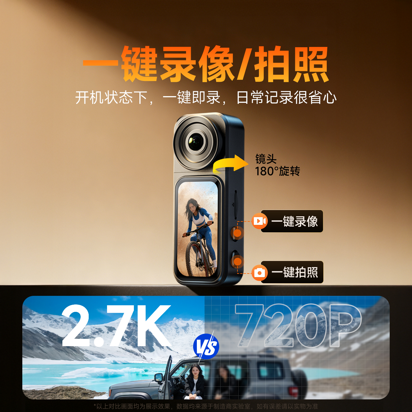 2.7K Pocket Action Camera, Equ - Sports Equipment In French incelemesi ve fiyatı