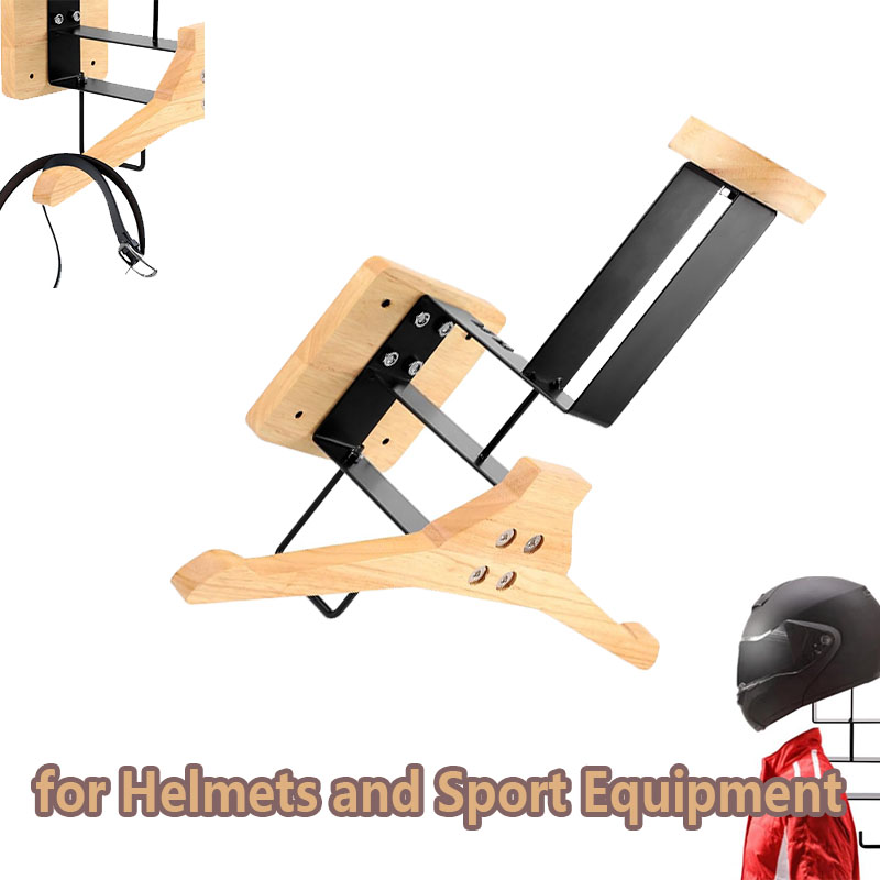 Wood Motorcycle Helmet Holder  - Sports Equipment Home incelemesi ve fiyatı