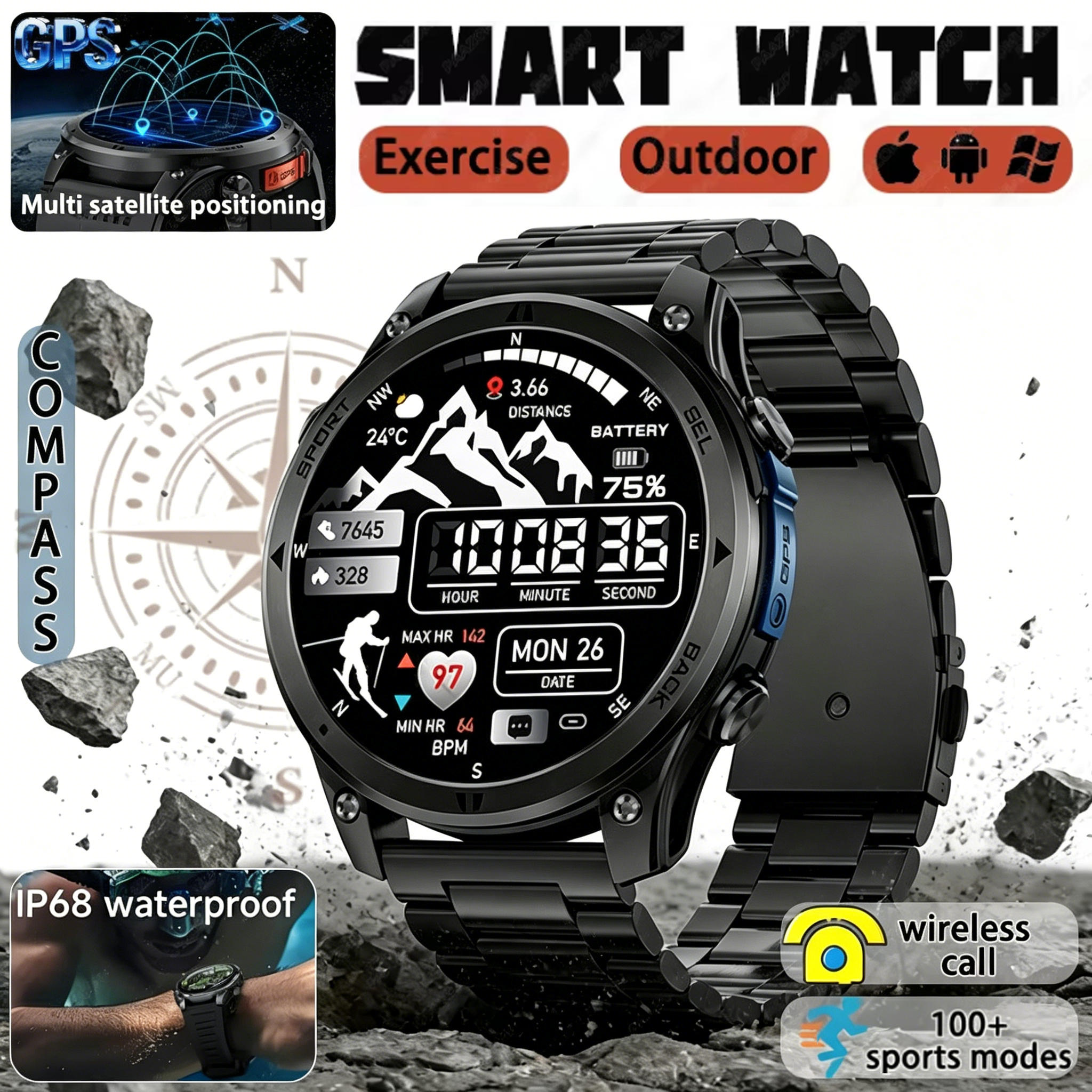 Hot New GPS smartwatch for 202 - Sports Equipment In French incelemesi ve fiyatı