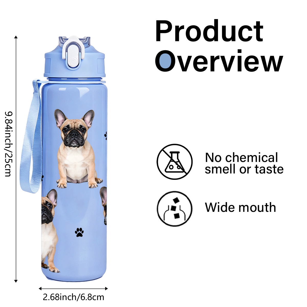 French Bulldog Print Sports Wa - Sports Equipment In French incelemesi ve fiyatı