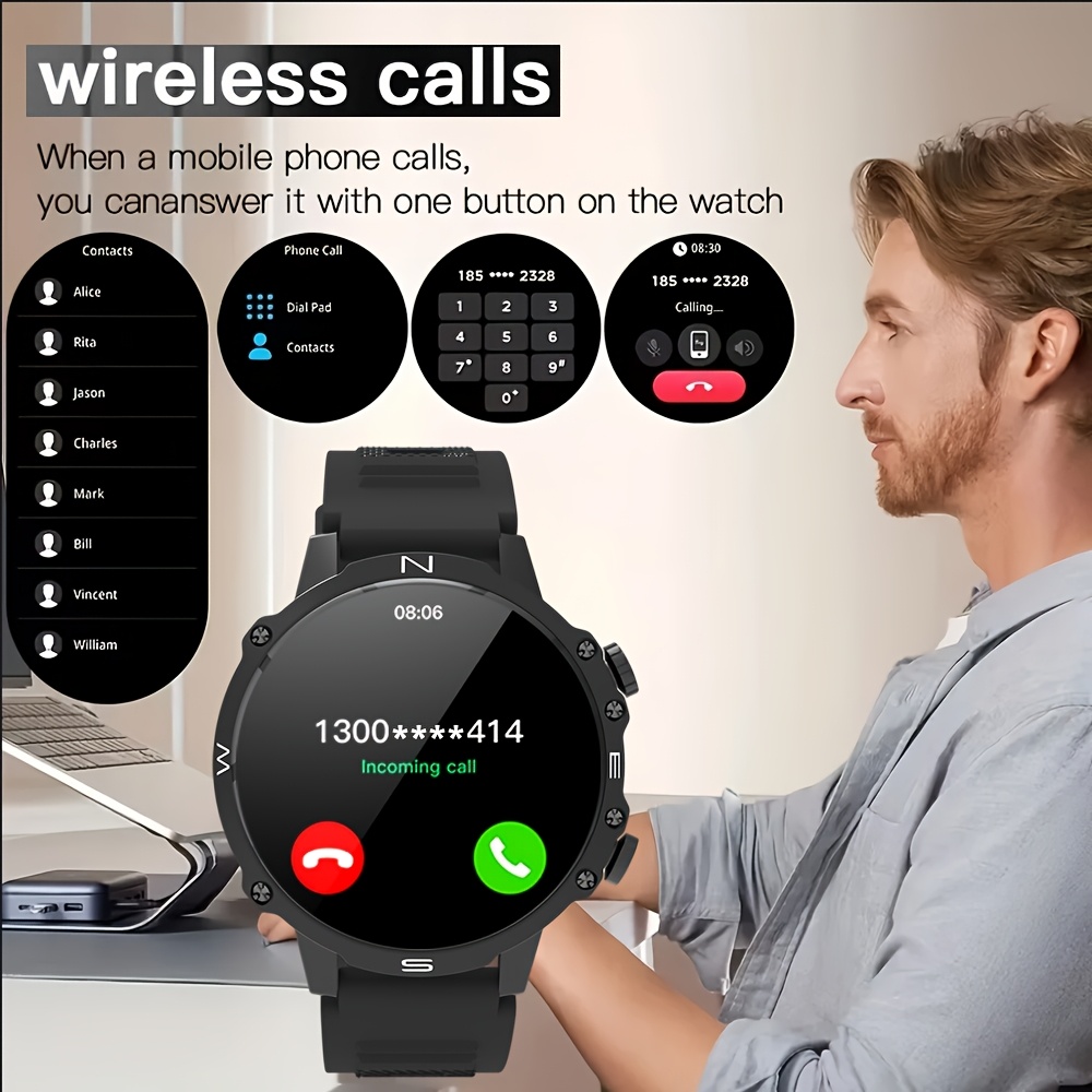 Men's Smartwatch, for iPhone a - Sports Equipment In French incelemesi ve fiyatı