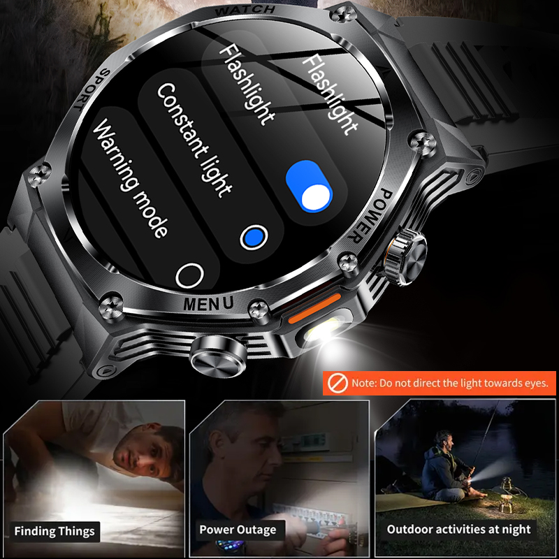 Tactical Style Smart Watch LED - Sports Equipment In French incelemesi ve fiyatı
